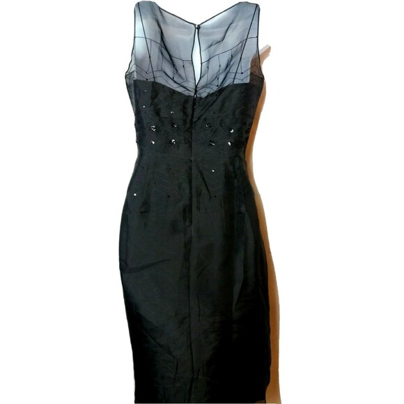 Elegant Evening Black Dress Ann Taylor Size 2 Timeless Holiday Party Cocktails - Picture 4 of 9